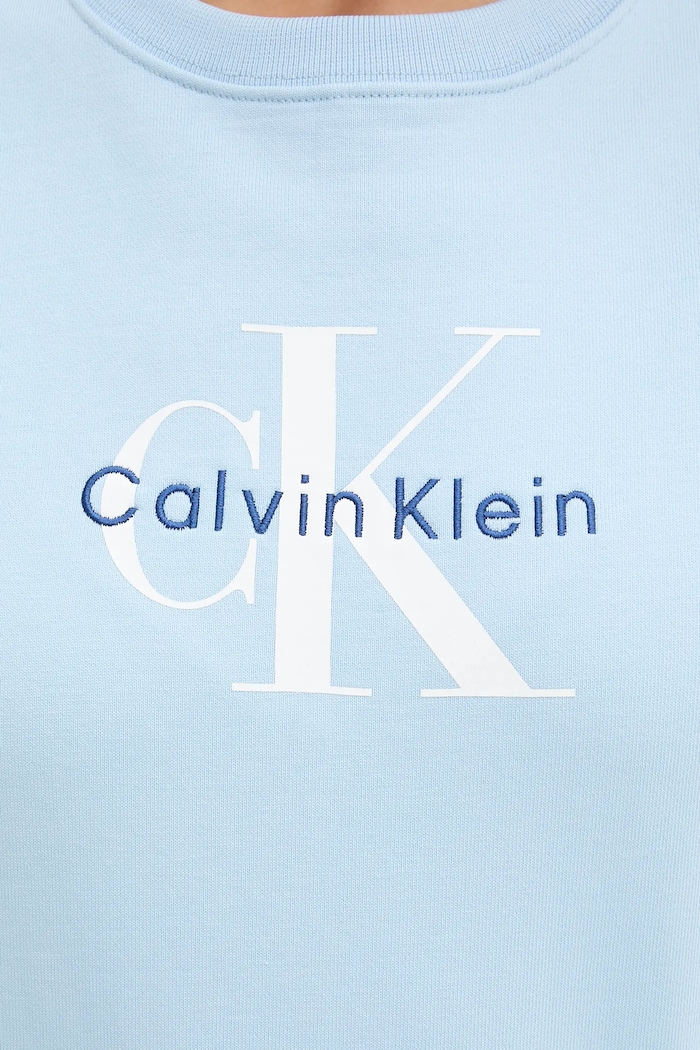 Calvin Klein Jeans μπλούζα Γυναικεία με βαμβάκι LV047B234G μπλε