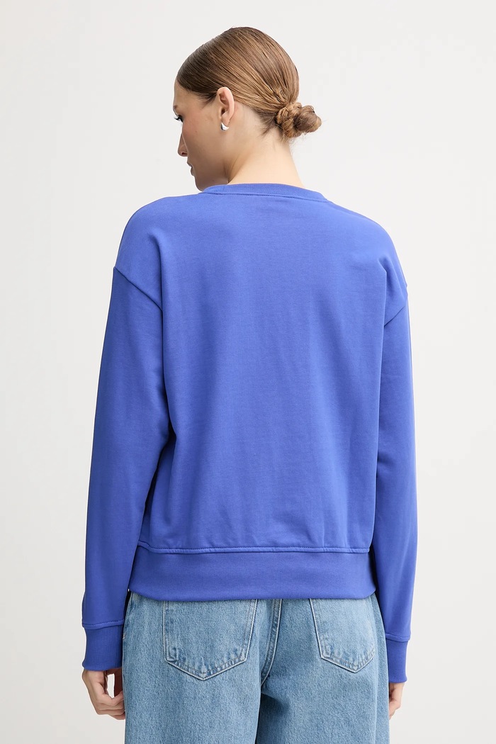 Oblečenie Calvin Klein Jeans Mikina dámska s bavlnou LV047B234G modrá