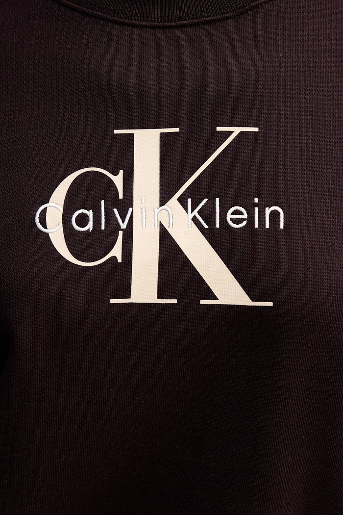 Calvin Klein Jeans mikina dámska s bavlnou LV047B234G hnedá