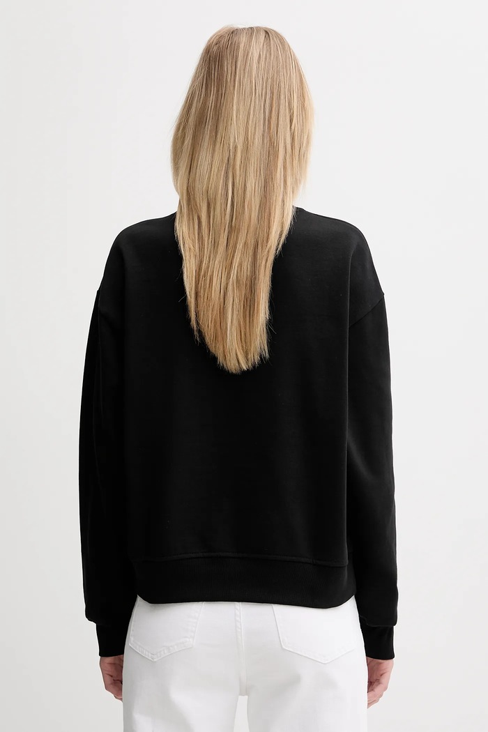 Calvin Klein Jeans mikina dámska s bavlnou LV047B234G čierna SS26