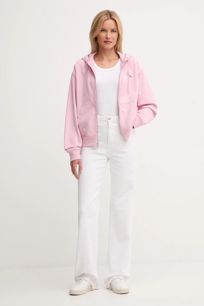 Calvin Klein Jeans bluza LV047B270G różowy SS26