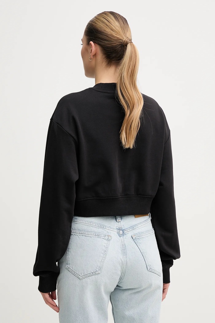 Ρούχα Βαμβακερή μπλούζα Calvin Klein Jeans J20J225544 μαύρο