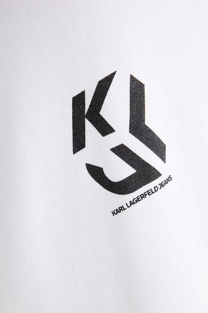 Karl Lagerfeld Jeans μπλούζα γυναικεία με βαμβάκι A2W20052 λευκό