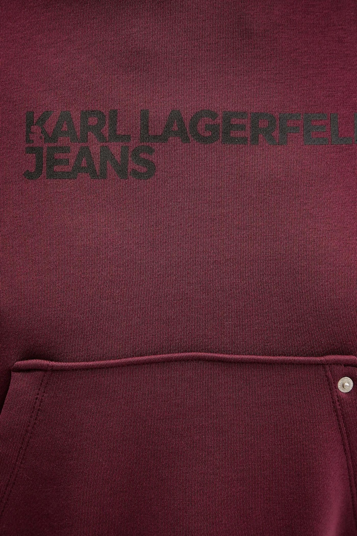 Mikina Karl Lagerfeld Jeans A2W20053 burgundské