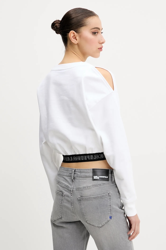Oblečenie Mikina Karl Lagerfeld Jeans A2W20062 biela