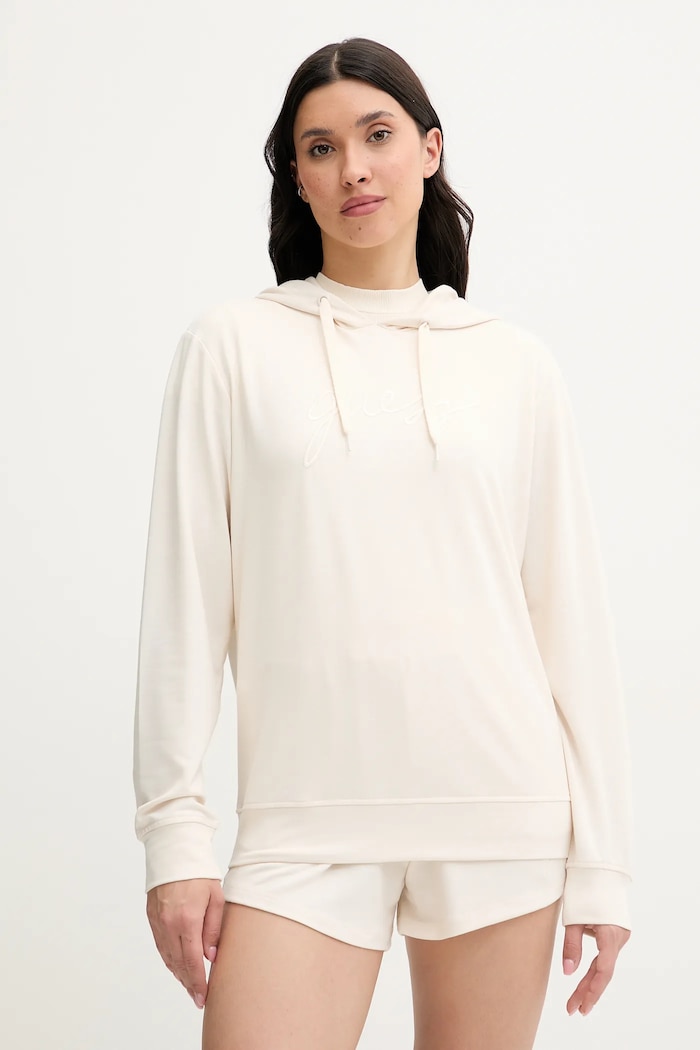 Guess bluza LUCIA z elastanem beżowy O5GQ00.KCQP2