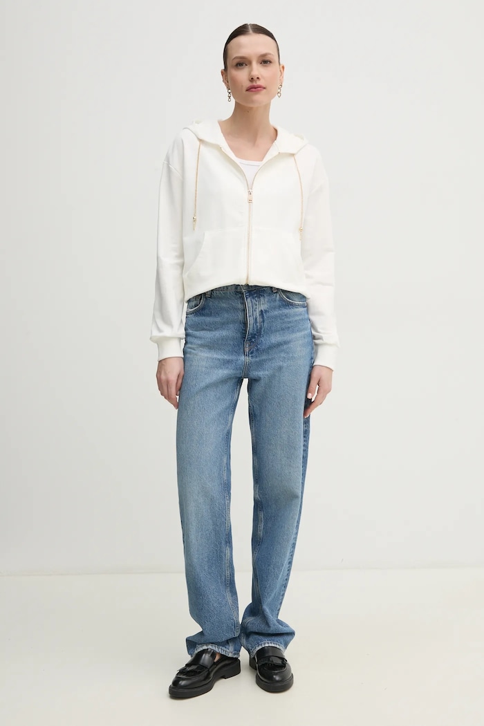 Mikina Gaudi 511BD64001 bílá SS25