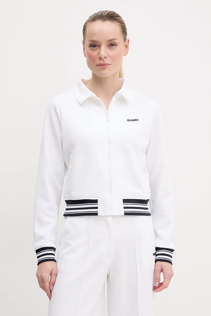 Guess bluza AMARYLLIS z elastanem biały V5GQ03.KCYF2
