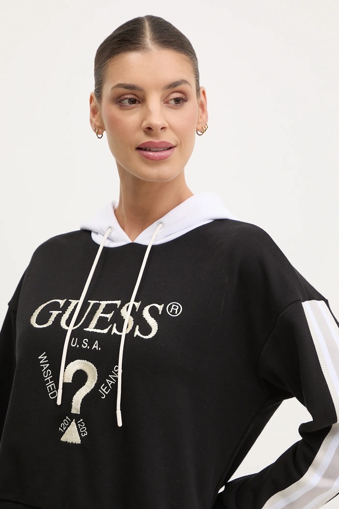 Mikina Guess YARROW černá V5GQ17.KCRT1