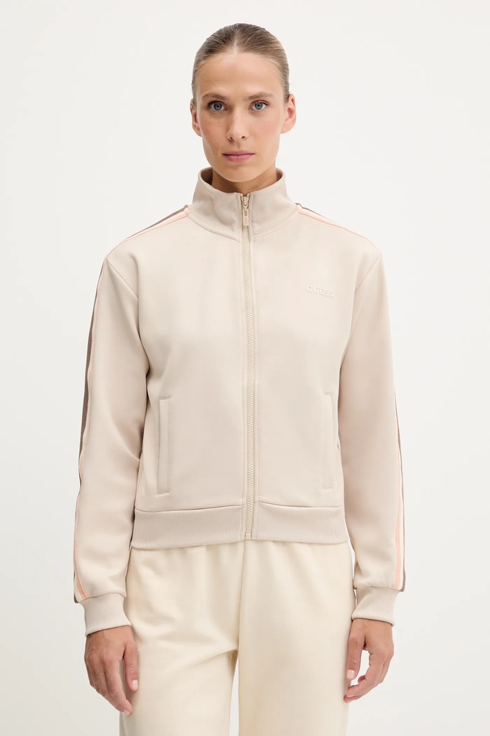 Μπλούζα Guess YARROW μπεζ V5GQ18.KCRU2