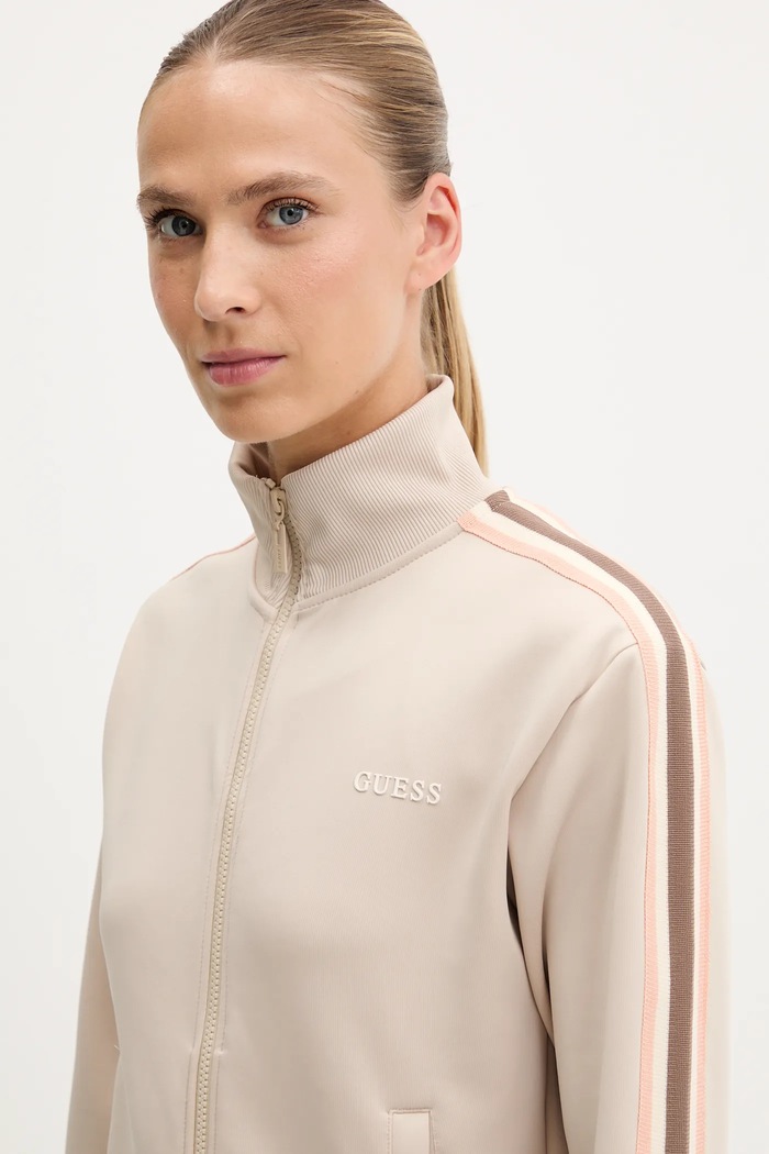 Μπλούζα Guess YARROW μπεζ V5GQ18.KCRU2