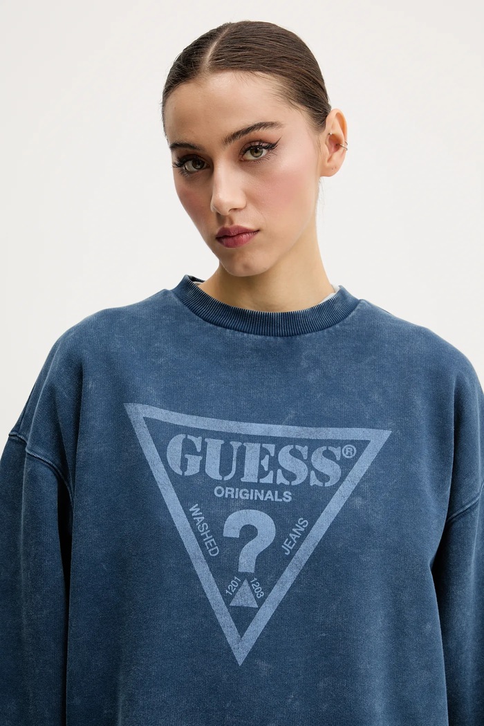 Bavlněná mikina Guess Originals modrá M5GQ35.K68I4