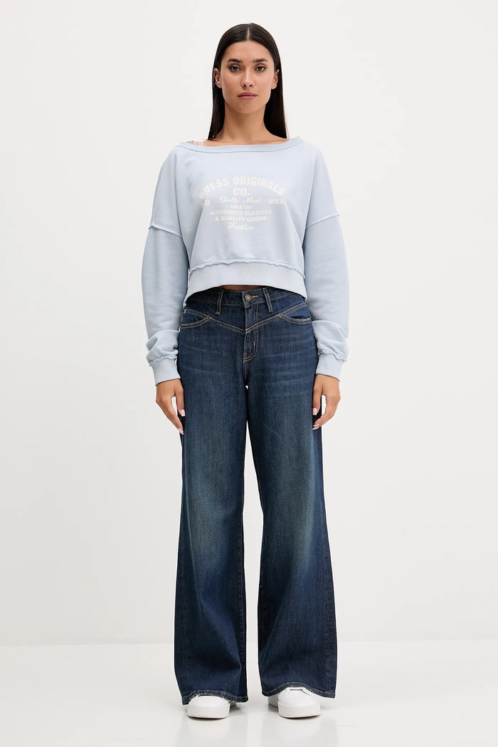 Guess Originals bluza bawełniana W5GQ23.K68I4 niebieski SS25