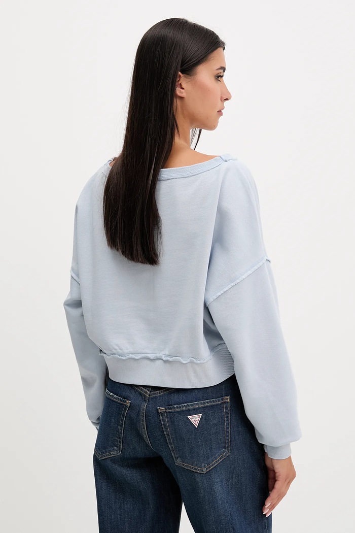 Odzież Guess Originals bluza bawełniana W5GQ23.K68I4 niebieski