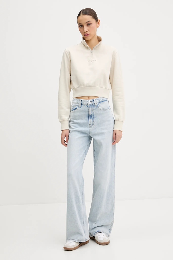 Tommy Jeans bluza DW0DW20305 beżowy SS25