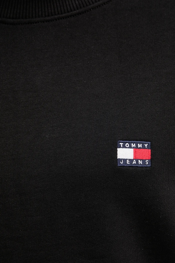 Bavlněná mikina Tommy Jeans černá DW0DW21344