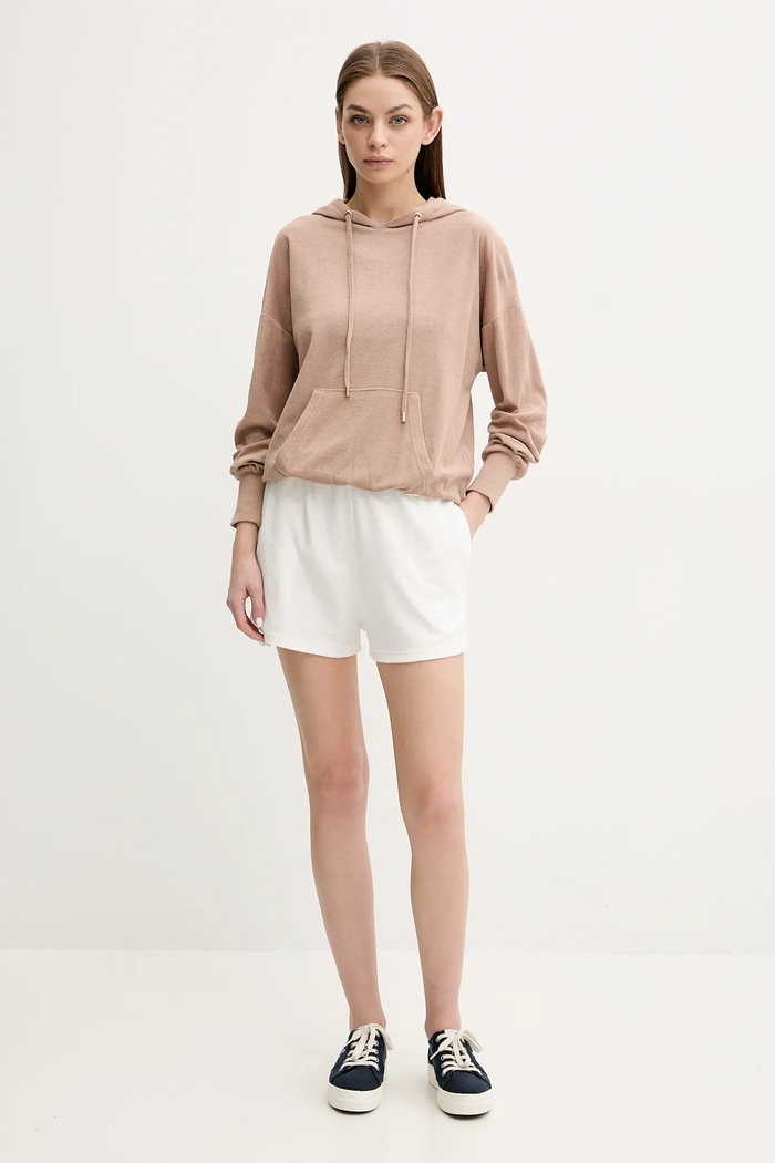 Melissa Odabash felpa MO.NORA marrone SS25