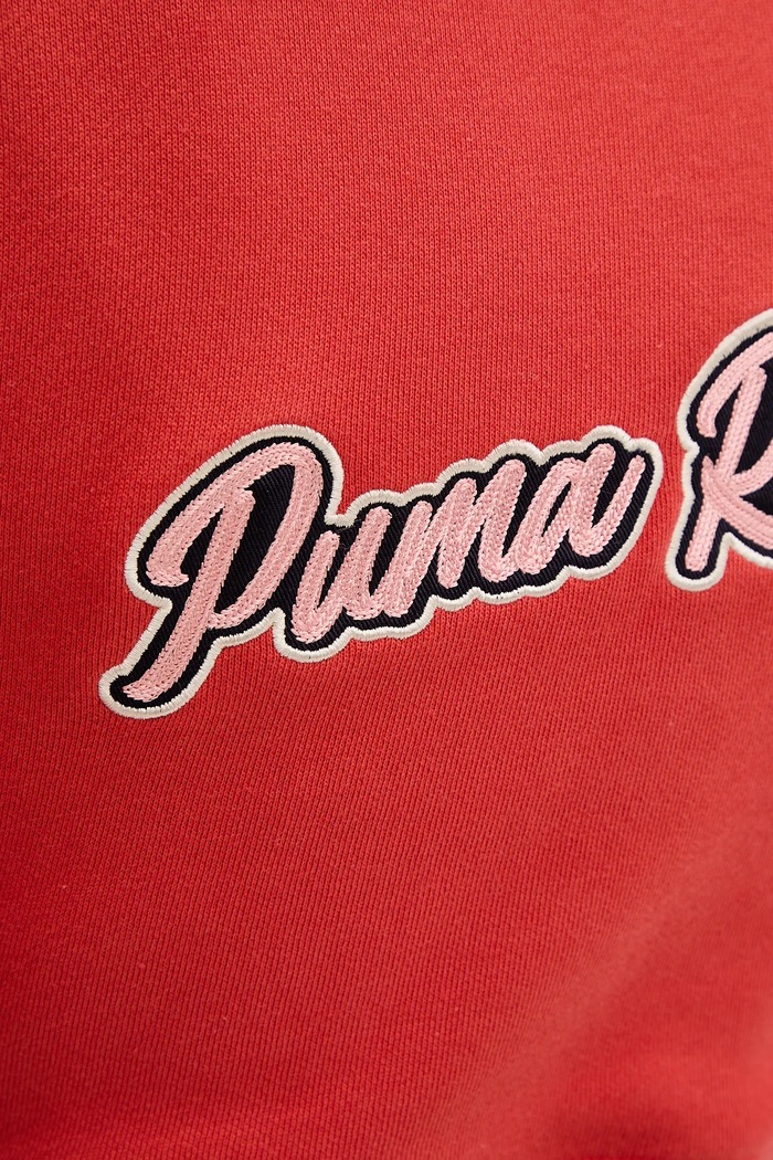 Bombažen pulover Puma 629778 rdeča