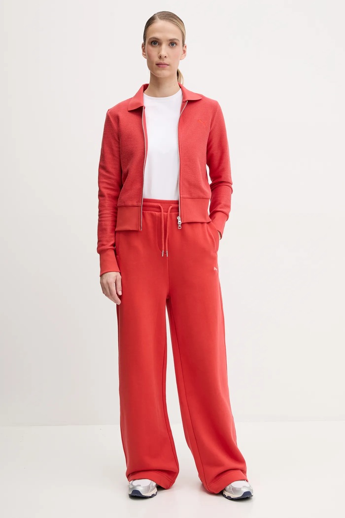 Βαμβακερή μπλούζα Puma 629781 πορτοκαλί SS25