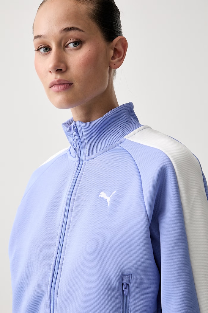 Puma hanorac cu fermoar pentru femei Always on albastru 629796