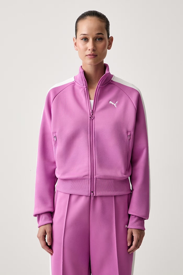 Puma mikina na zips dámska Always on fialová 629796