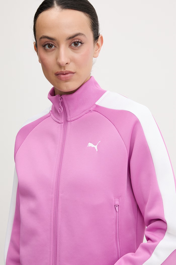 Puma mikina na zips dámska Always on fialová 629796