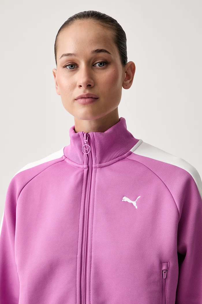 Puma mikina na zips dámska Always on fialová 629796