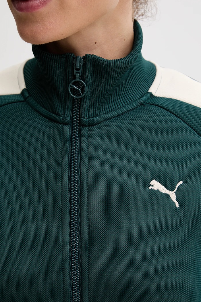Puma mikina na zips dámska Always on 629796 zelená