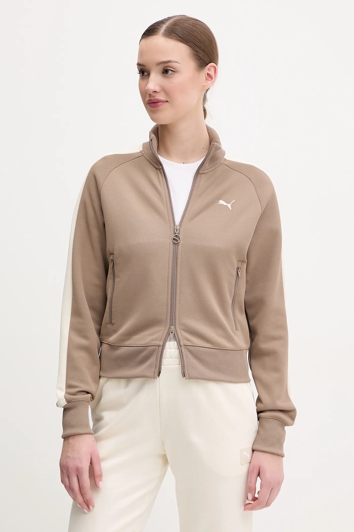 Puma bluza rozpinana damska Always on pozostałe brązowy 629796