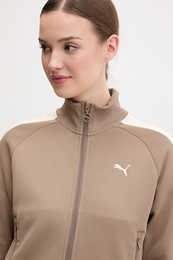 Puma bluza rozpinana damska Always on brązowy 629796