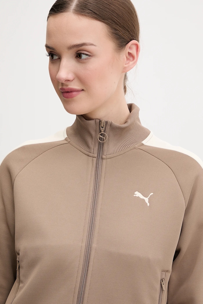 Puma bluza rozpinana damska Always on brązowy 629796