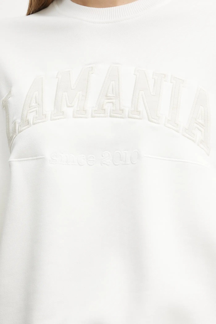 Bluza damska z bawełną La Mania biały FUNKY