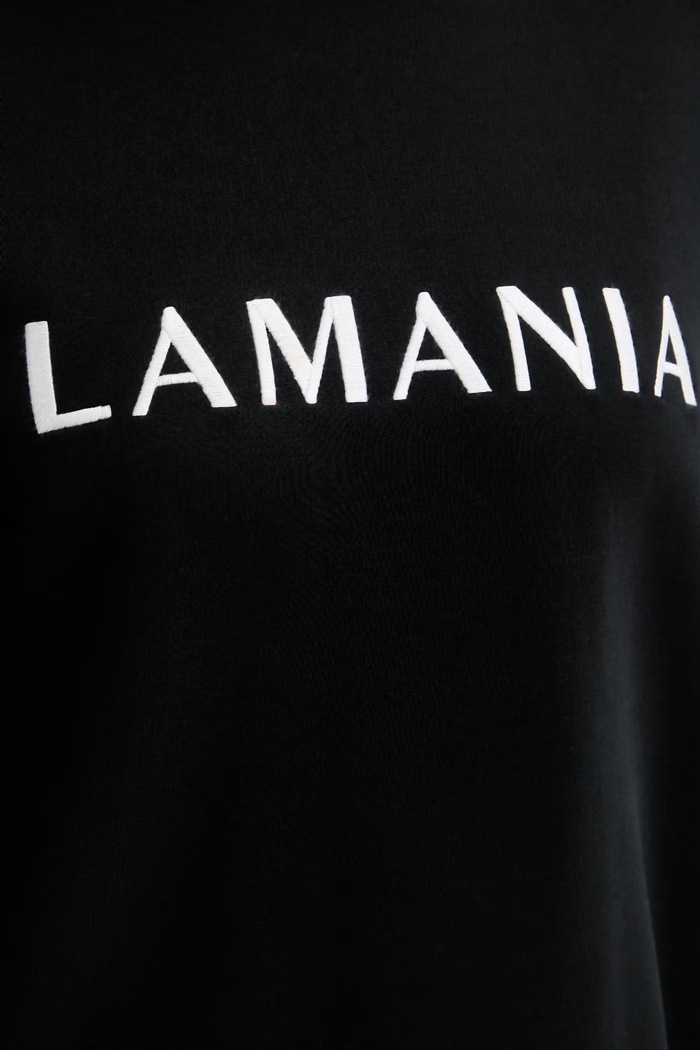 La Mania bluza damska z bawełną CHILL czarny