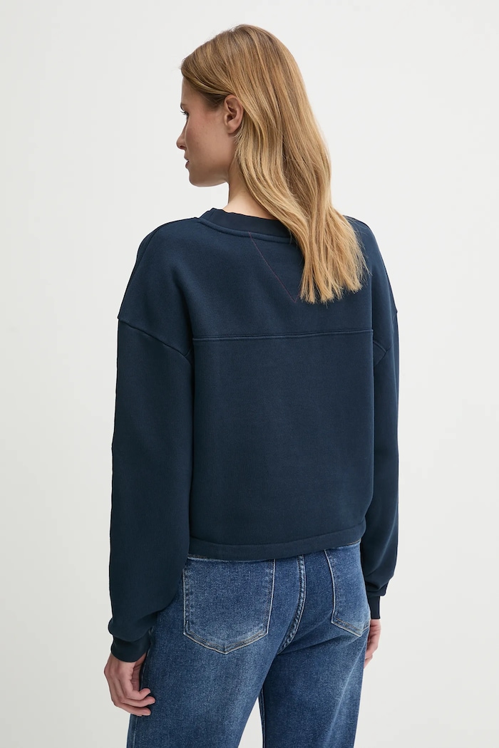Bavlnená mikina Tommy Hilfiger SAILING WW0WW46764 tmavomodrá SS25