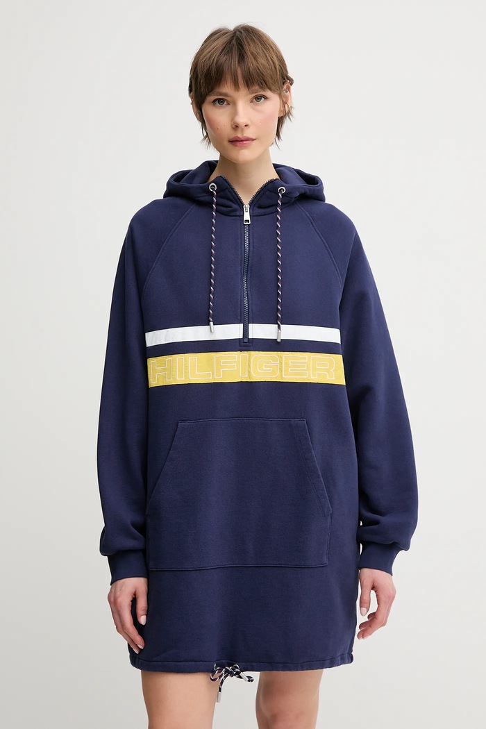 Pamučna dukserica Tommy Hilfiger SAILING pamuk mornarsko plava WW0WW45599