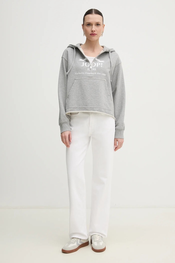 Joop! Bluza bawełniana 30046271 szary SS25