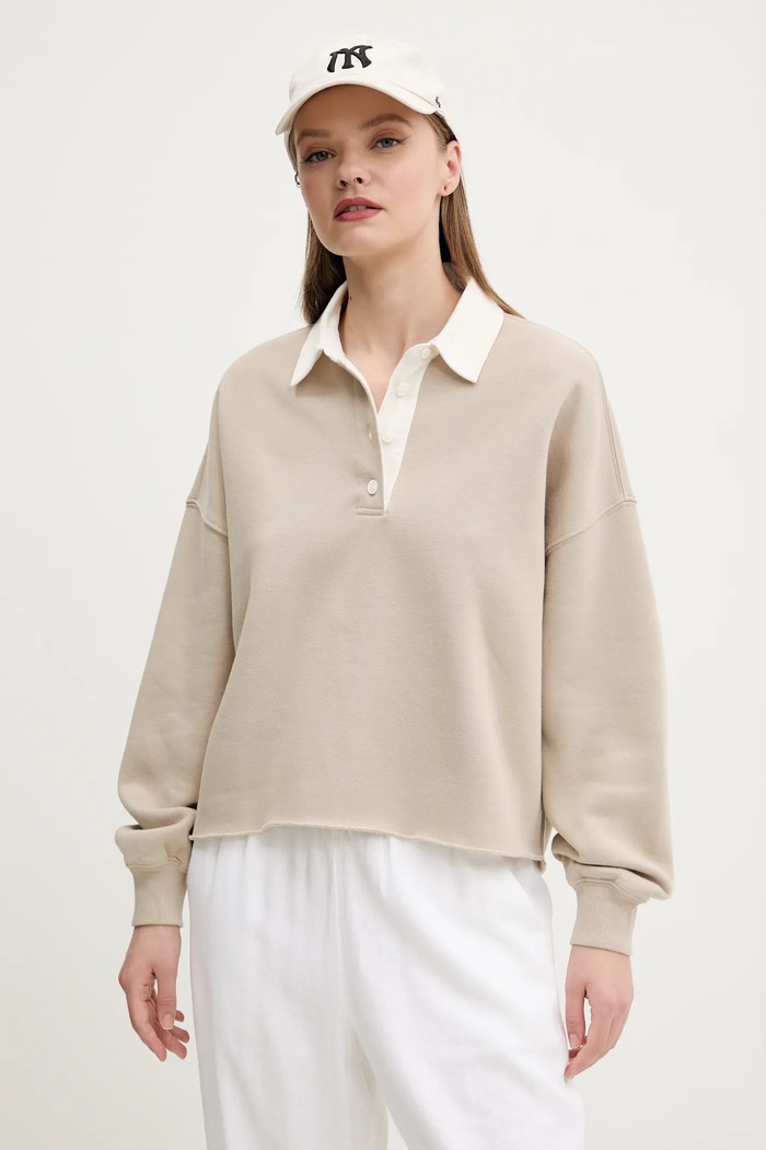 Abercrombie & Fitch bluza pozostałe beżowy KI152.5113.425