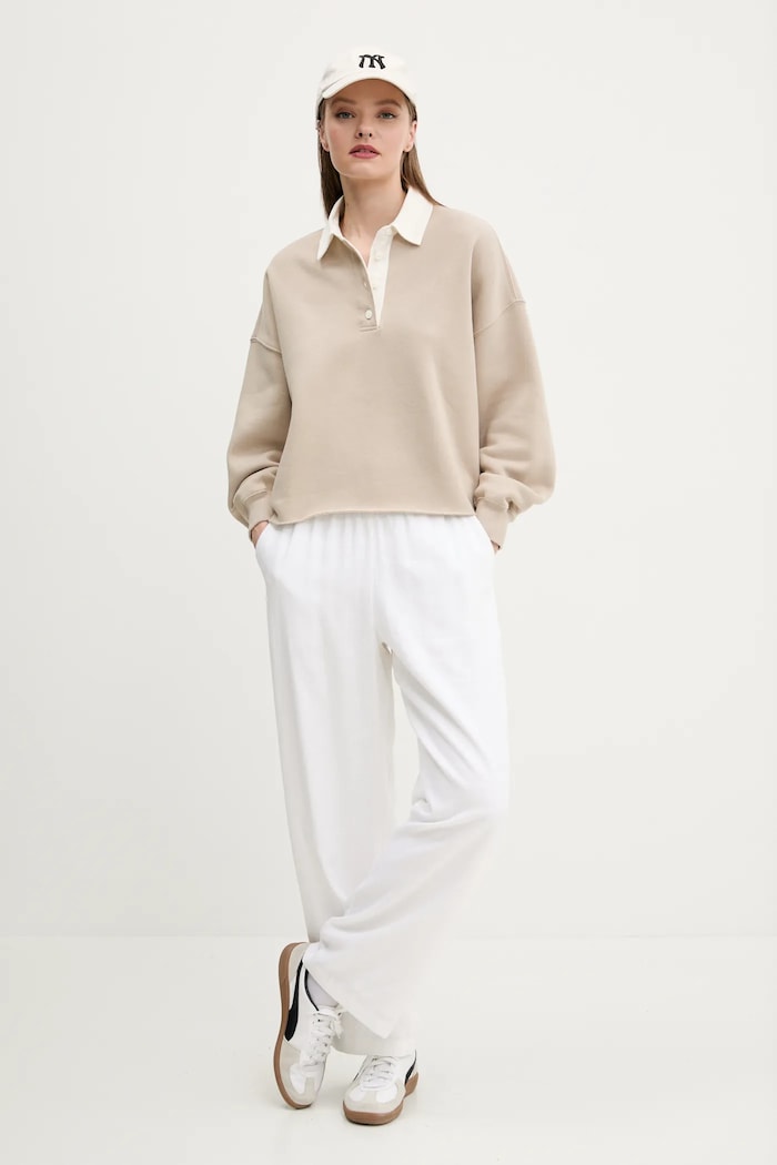 Abercrombie & Fitch bluza KI152.5113.425 beżowy SS25