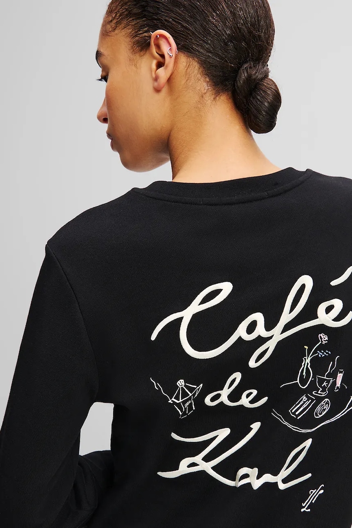 Abbigliamento Karl Lagerfeld felpa in cotone A2W20056 nero
