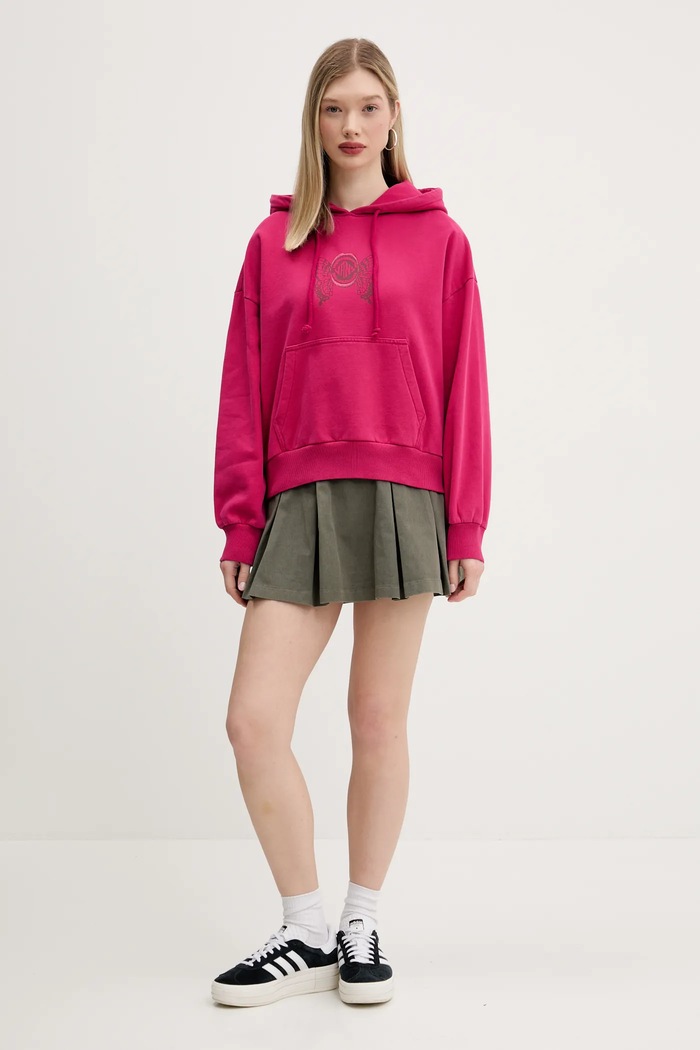 Bombažen pulover Vans VN000NY1C9L1 roza SS25