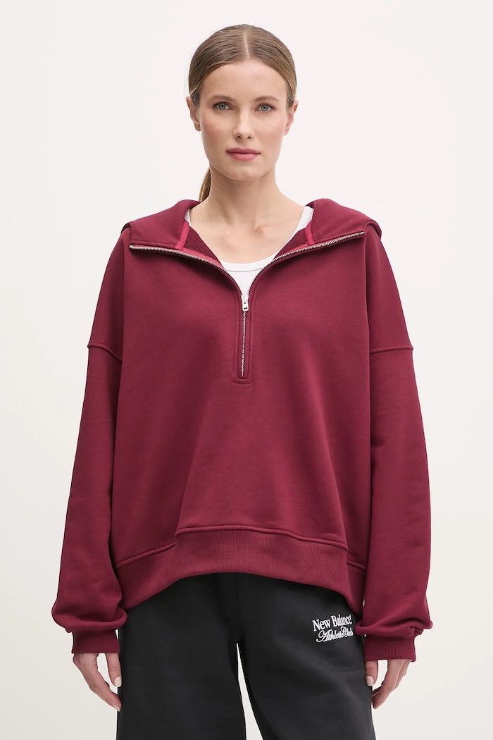 Mikina JOYINME Evolve s kapucí burgundské Bluza.Evolve