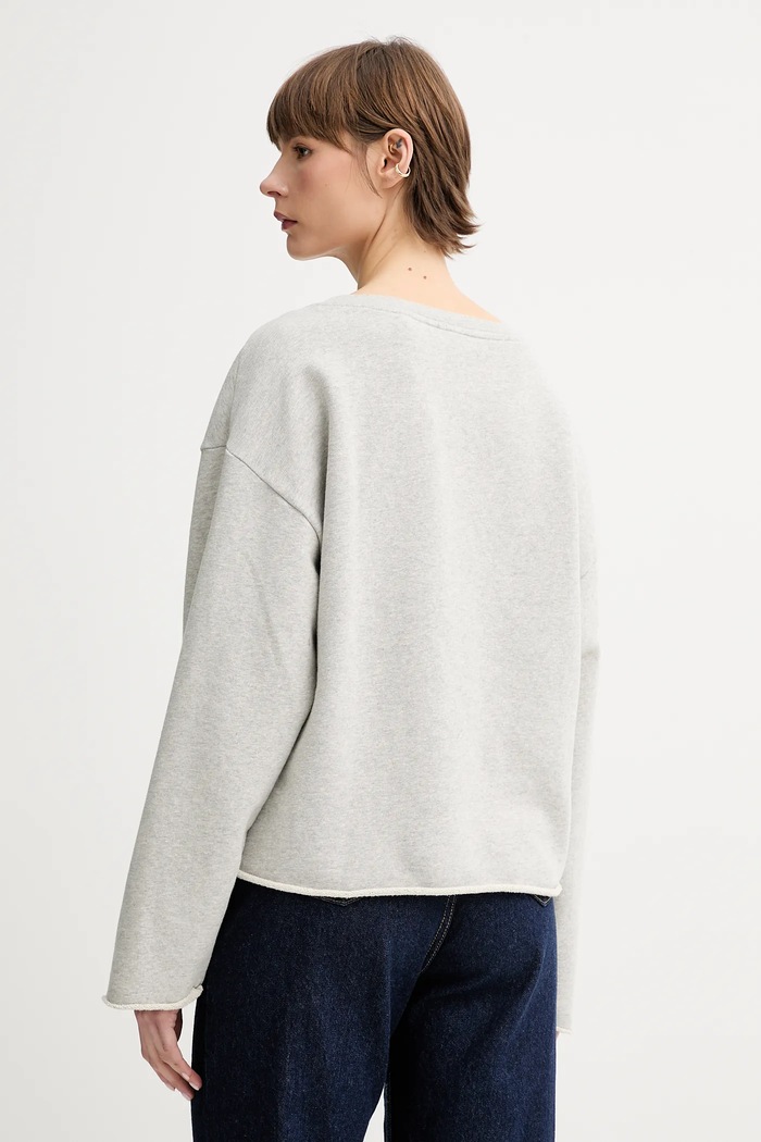 Oblačila Bombažen pulover The Kooples FSWE30013K siva