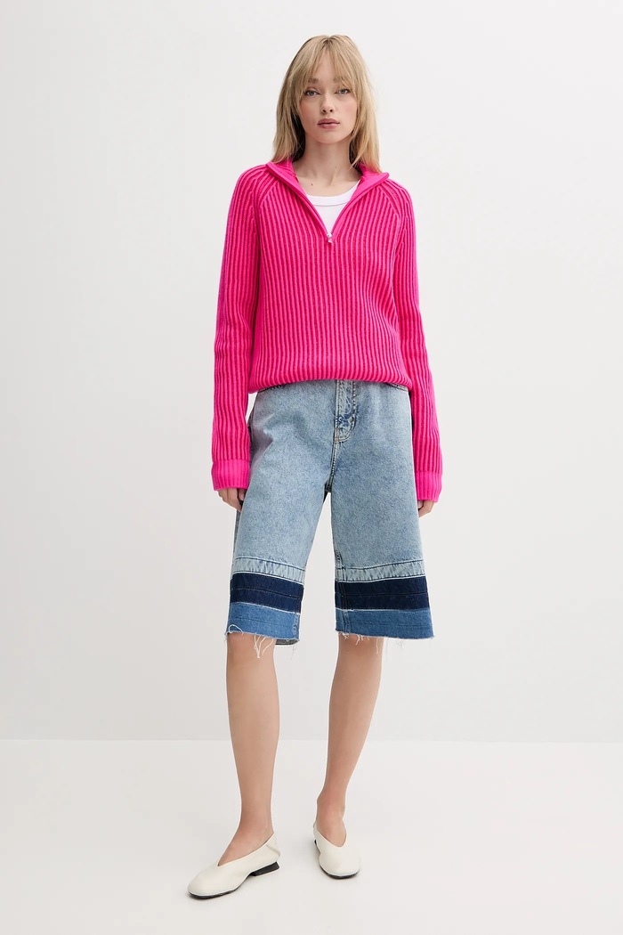 FROM FUTURE pulover de cașmir WPM02588 roz SS25
