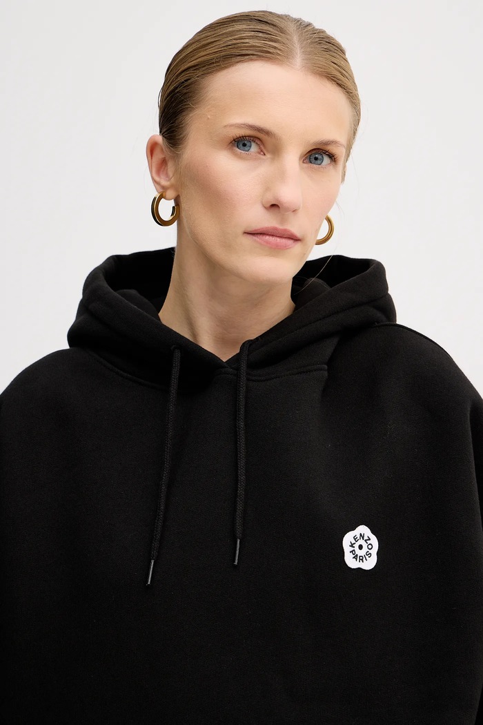 Bavlnená mikina Kenzo Boke Flower 2.0 čierna FF52SW1754MB.99J