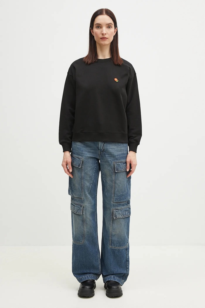 Kenzo bluza bawełniana FF52SW1874MF.99J czarny