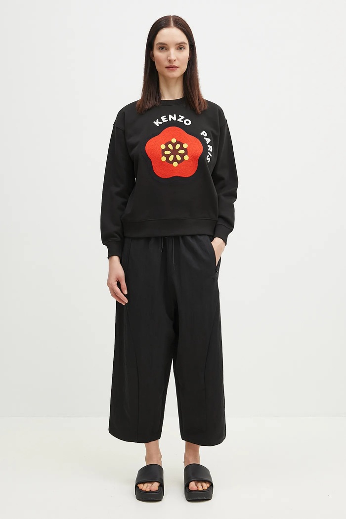 Kenzo felpa in cotone FF52SW1894MF.99J nero
