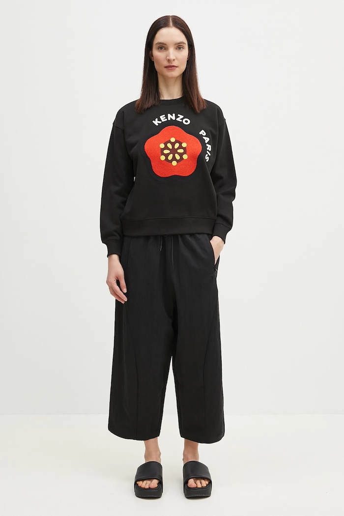 Kenzo felpa in cotone FF52SW1894MF.99J nero