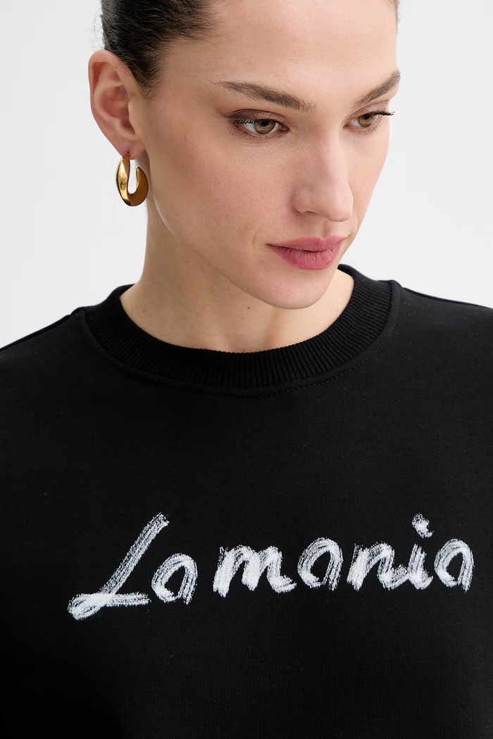 La Mania hanorac pentru femei FIORA negru FIORA