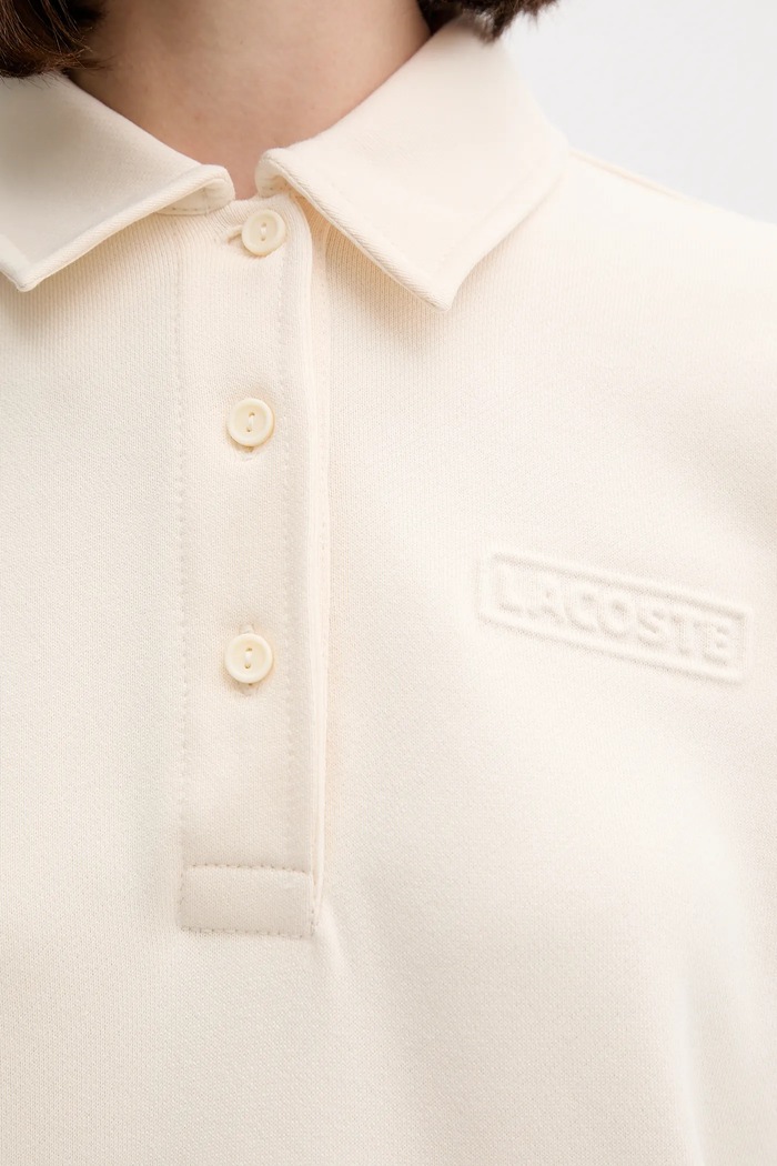 Lacoste bluza bawełniana SF0351 beżowy