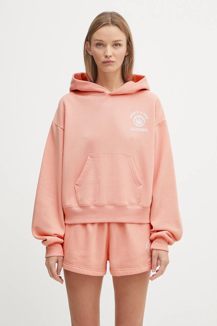 Sporty & Rich sweatshirt California Emblem Soft Cropped other pink ST085625508P141